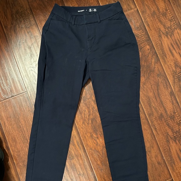Curvy High Waisted Pixie Skinny Ankle Pants - True Navy - Picture 3 of 3